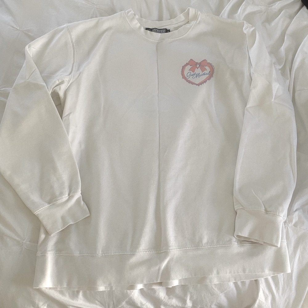 Anthropologie “Just Married” sweatshirt